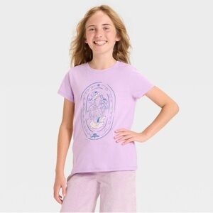 ❤️3/$15 NWT Cat & Jack Lavender Short Sleeve Tee- Size S (6/7)